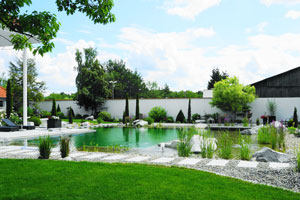 Ein Schwimmteich für Ihren Garten ist eine natürliche Alternative zum standardmäßigen Swimmingpool.
